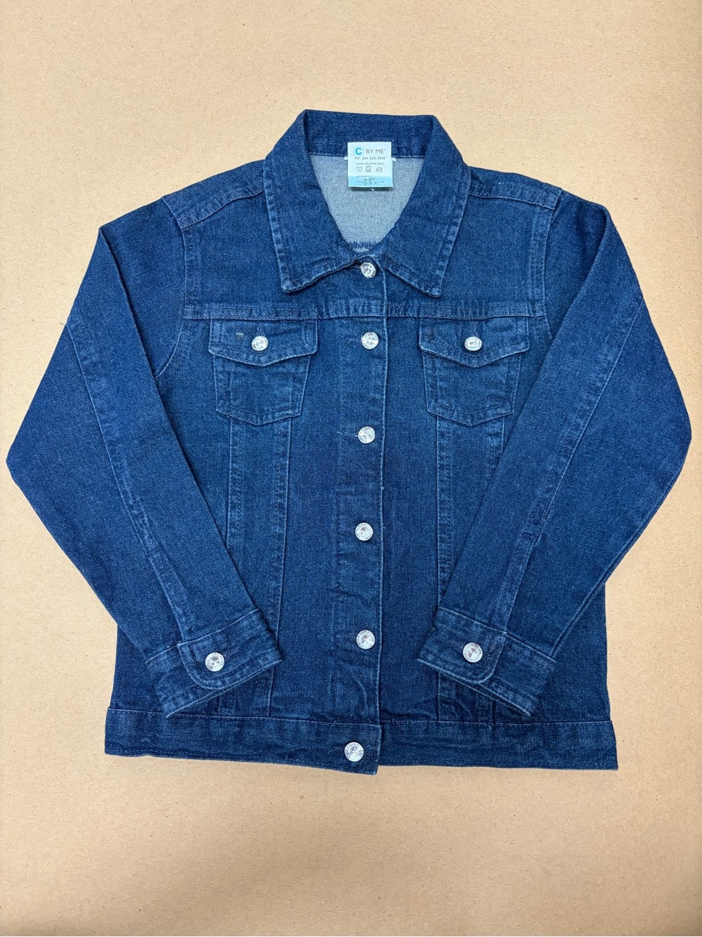 Private Label Dark Blue Denim Jacket - Kids